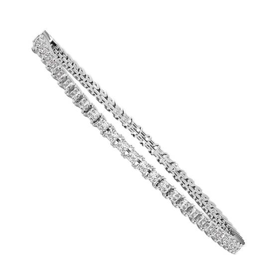 Single Row Princess Diamond Tennis Bracelet