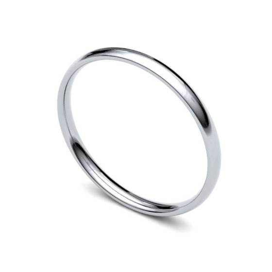 2mm Ladies Light Soft Court Ring