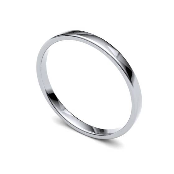 2mm Ladies Light Soft Court Ring