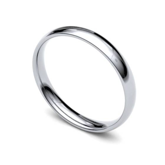 Court Shaped Plain Wedding Ring