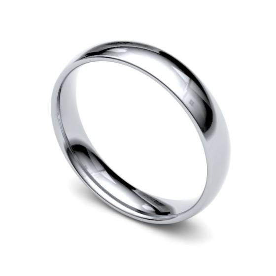 4mm Soft Court Plain Wedding Ring