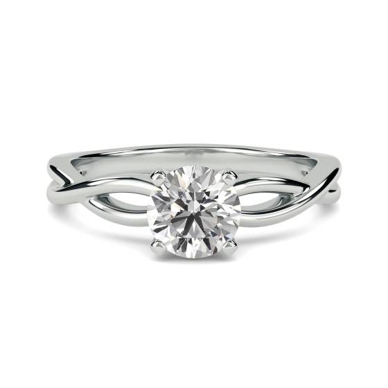 0.70ct VS2/E Round Cut Lab Grown Diamond Solitaire Ring