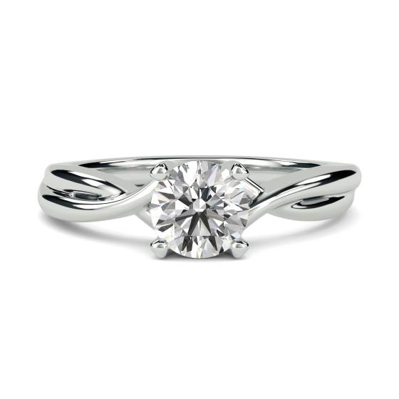 1.00ct VVS2/E Round Cut Labgrown Solitaire Ring