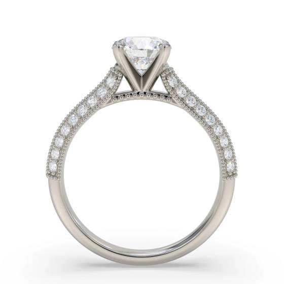 Classic Round Diamond Vintage Ring
