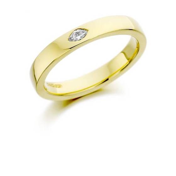 0.10ct VS/F-G Marquise Cut Natural Diamond Diamond Wedding Ring