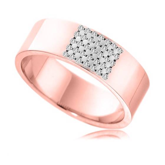 7mm Round Diamond Wedding Ring