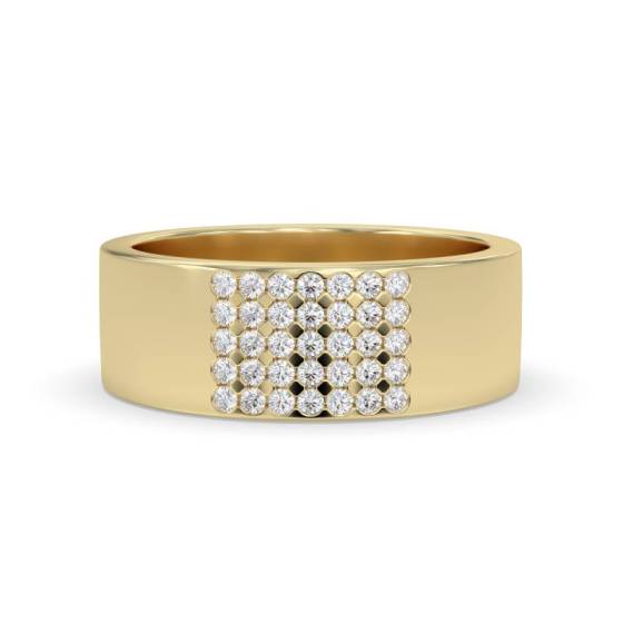 7mm Round Diamond Wedding Ring