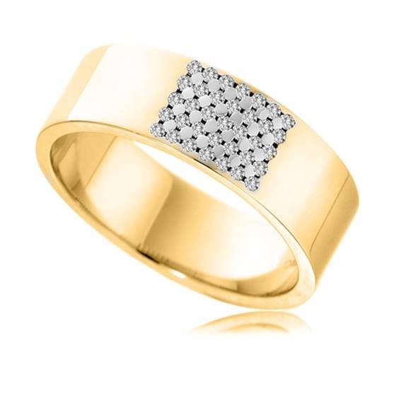 7mm Round Diamond Wedding Ring