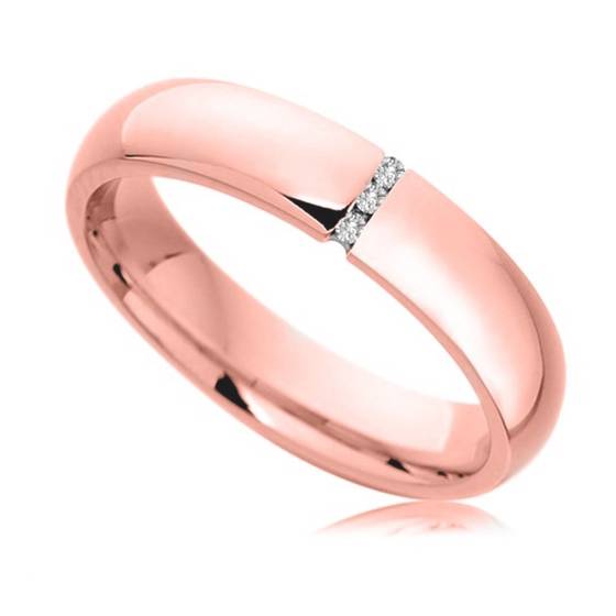 4mm Round Diamond Wedding Ring