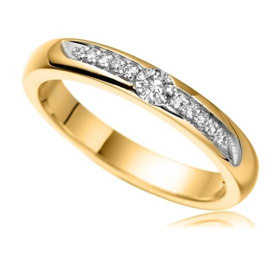 2.5mm Round Diamond Wedding Ring