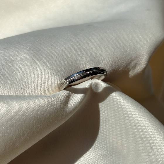 Patterned Plain Wedding Ring