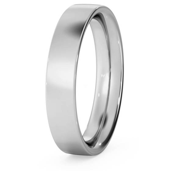 Flat Court Plain Wedding Ring