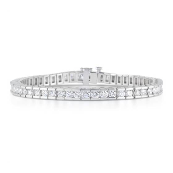Modern Round Diamond Tennis Bracelet