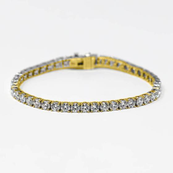 3.00ct VVS/D-E Round Cut Labgrown Diamond 6.5Inches Tennis Bracelet