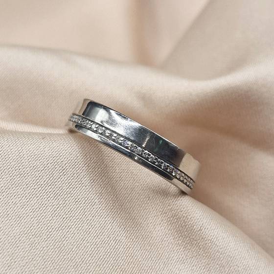0.50ct VS/F-G Round Cut Natural Diamond Wedding Ring