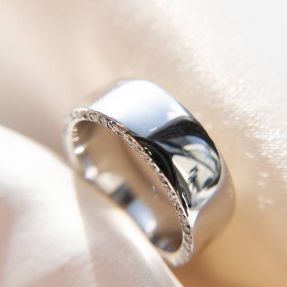 0.50ct VS/E-F Round Cut Natural Diamond Wedding Ring