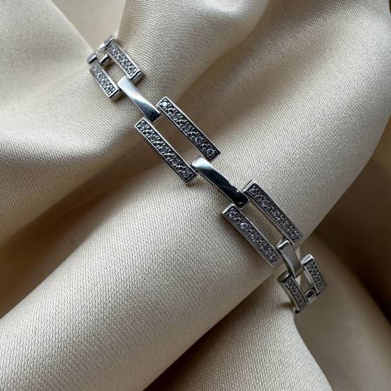 0.35ct VS/F-G Round Cut Natural Diamond 7 Inches Designer Bracelet