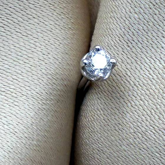 0.05ct SI/F-G Round Cut Natural Diamond Mens Single Stud Earring