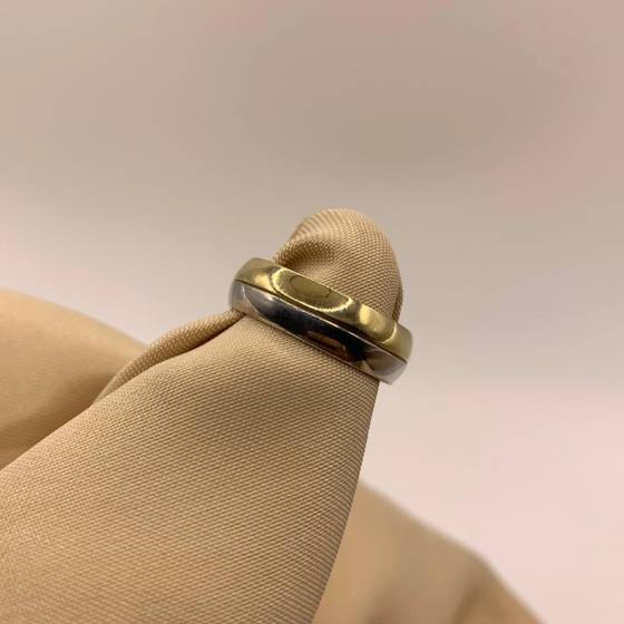 Two Tone Wedding Ring