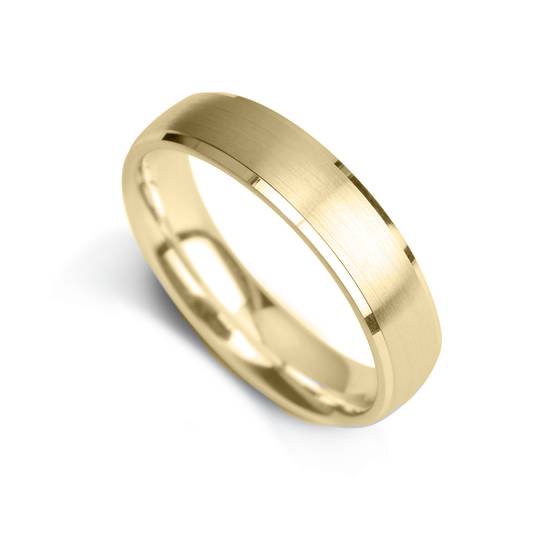 5mm Court Shape Satin Centre With Step Cut Edges