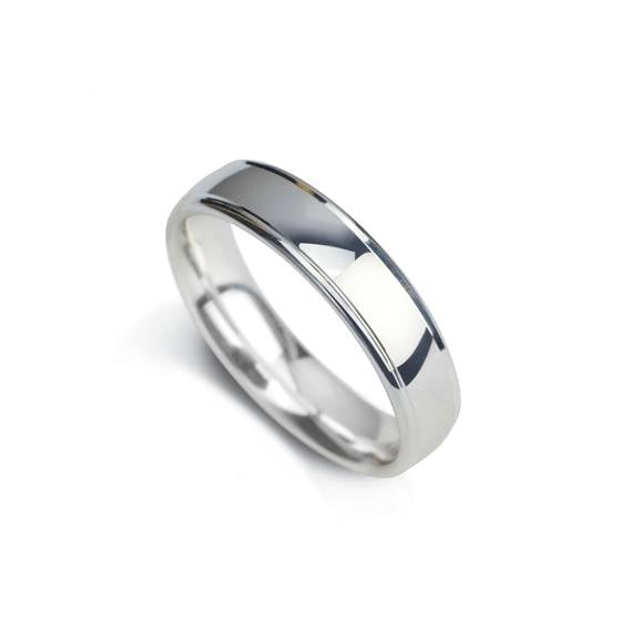 5mm Court Shape Polished With Grooves On The Outer Edges