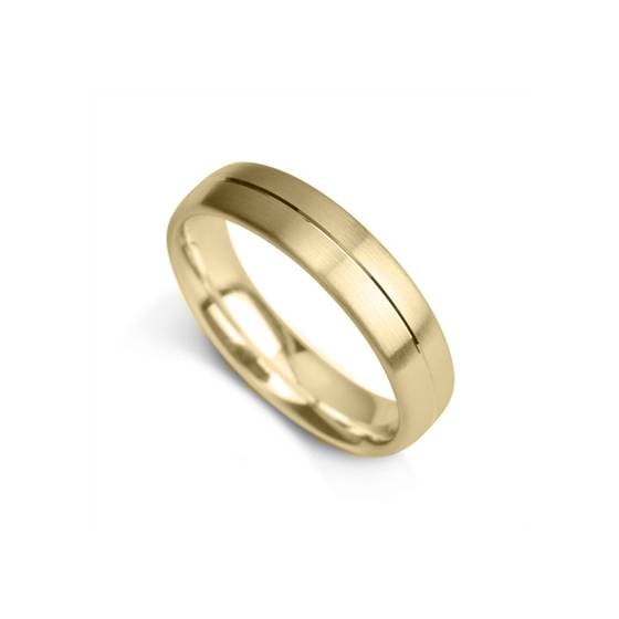 5mm Court Shape Satin Finish With A Central Groove