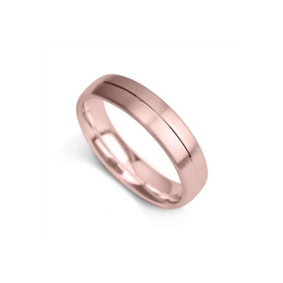 5mm Court Shape Satin Finish With A Central Groove