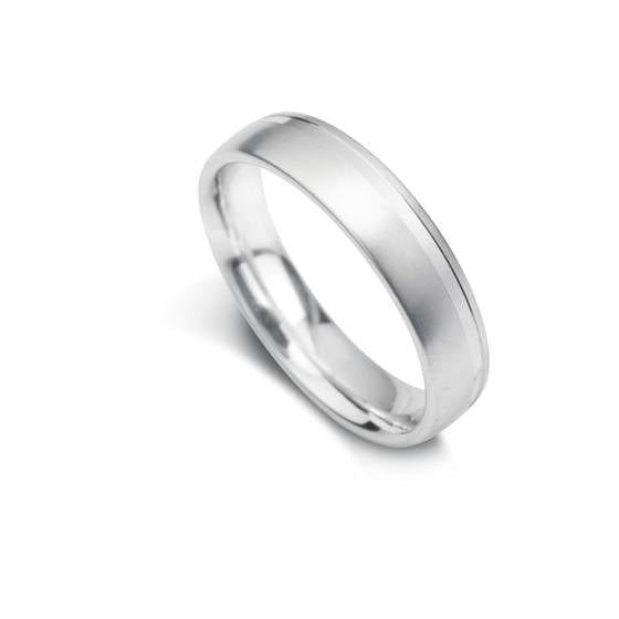 5mm Court Shape Satin Finish With Single Offset Flat Cut Line