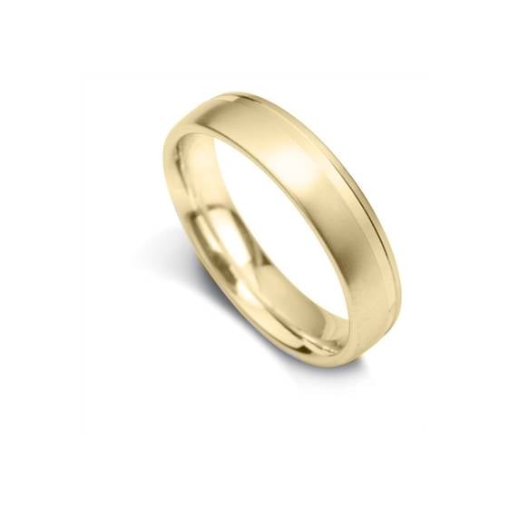 5mm Court Shape Satin Finish With Single Offset Flat Cut Line