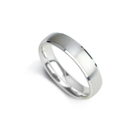 6mm Court Shape Satin Centre With Step Cut Edges