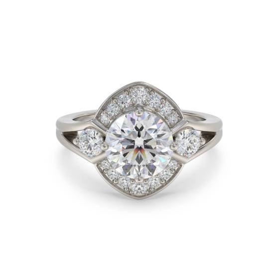Round Diamond Designer Ring