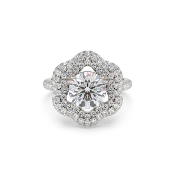 Round Diamond Designer Ring