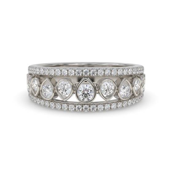 0.70ct Unique Round Diamond Dress Ring