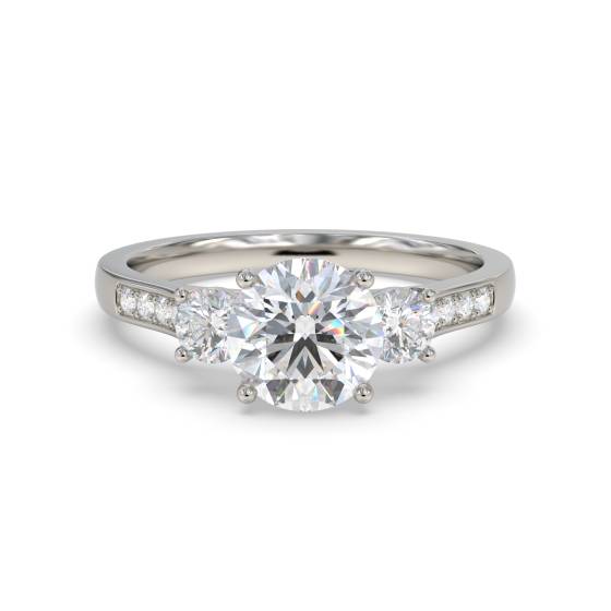 Unique Round Diamond Vintage Ring