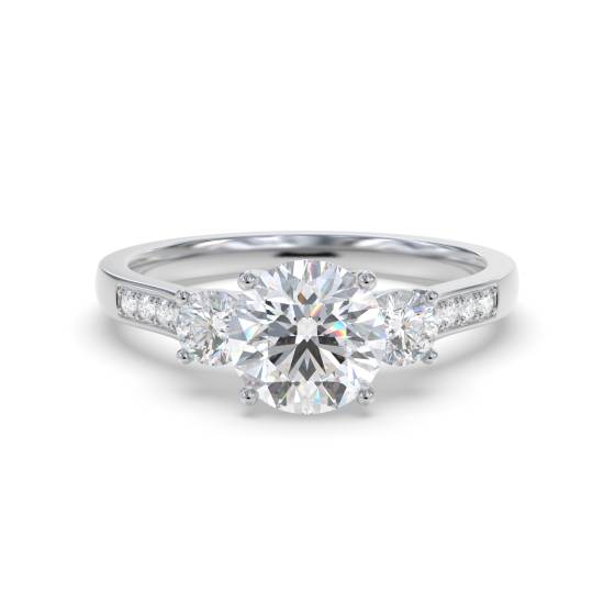 Unique Round Diamond Vintage Ring