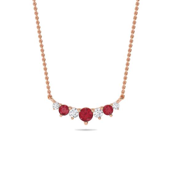 0.50ct Ruby Tiara Necklace