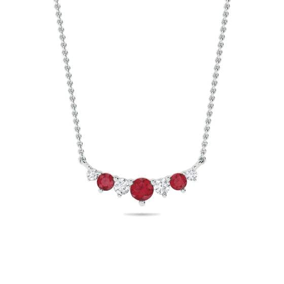 0.50ct Ruby Tiara Necklace