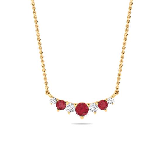 0.50ct Ruby Tiara Necklace