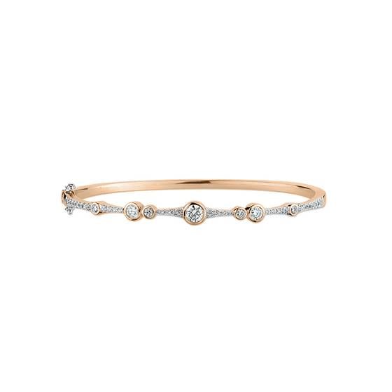0.75ct Icicle Diamond Set Bangle