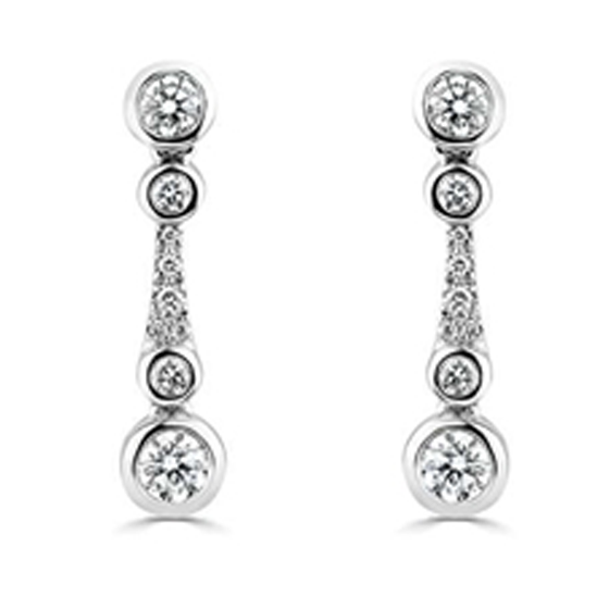 0.75ct Small Icicle Drop Earrings