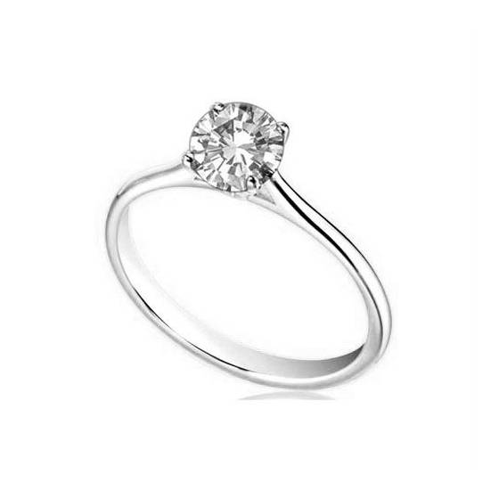 1.53ct I1/E Classic Round Diamond Engagement Ring