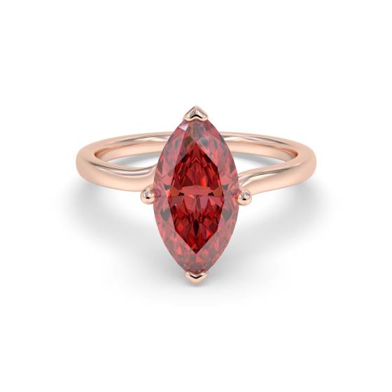 Classic Marquise Ruby Solitaire Ring