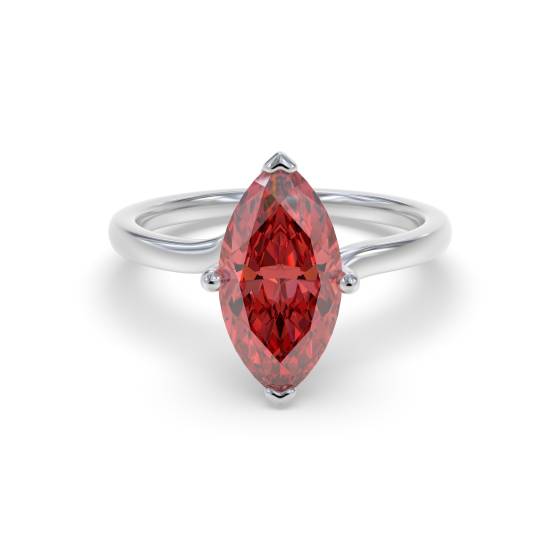 Classic Marquise Ruby Solitaire Ring