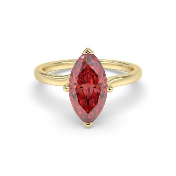 Classic Marquise Ruby Solitaire Ring