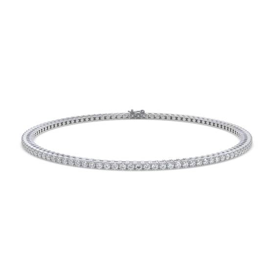 5.30ct SI/G-H Round Cut Lab Grown Diamond 7.5Inches Tennis Bracelet