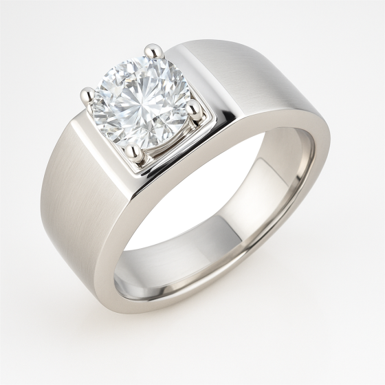 0.50ct VS2/F Mens Diamond Ring