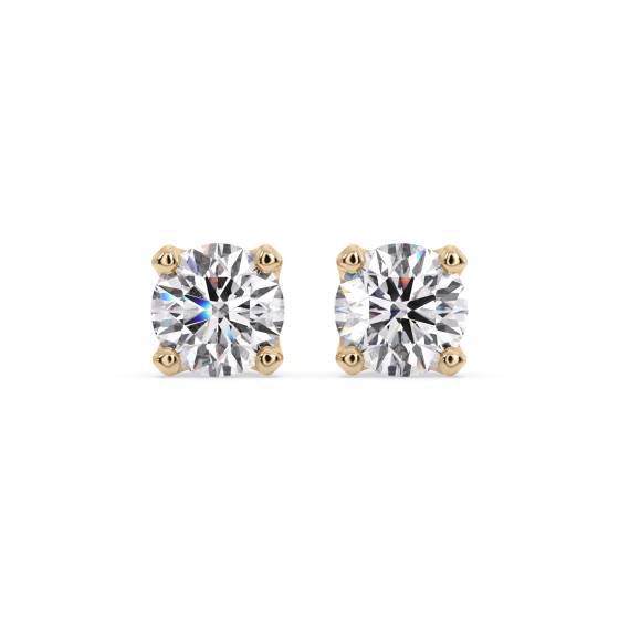 0.60ct IF/D Round Cut Labgrown Diamond Stud Earrings