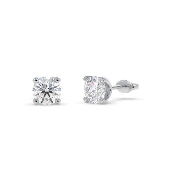 1.50ct VS1/E Round Cut Labgrown Stud Earrings