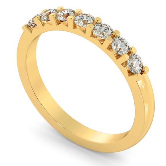 0.35ct SI2/G Round Cut Labgrown Diamond 7 Stone Ring