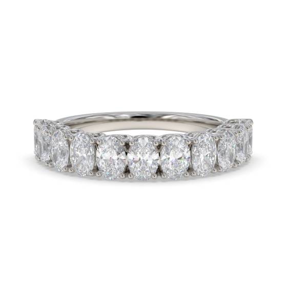 1.50ct Oval Diamond Four Claw Eternity Ring